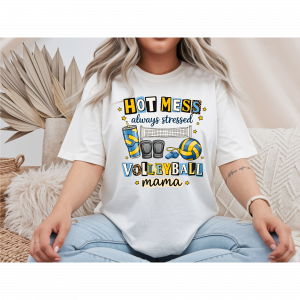 Volleyball Mama - Royal Blue/Yellow
